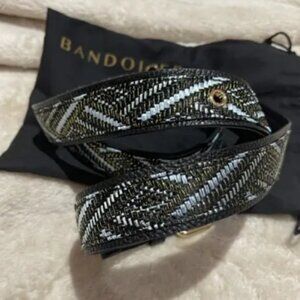 NWOT Bandolier Ornate Metallic Woven Design Crossbody Phone/Purse Strap Only